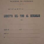 Perugia, 1932 – Libretto del tiro al bersaglio