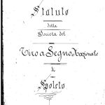 Statuto del TSN Spoleto anno 1889 prima pagina