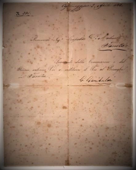 lettera Garibaldi